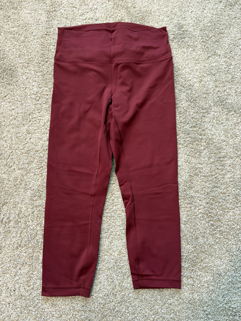 lululemon athletica Deep Burgundy cropped Leggings